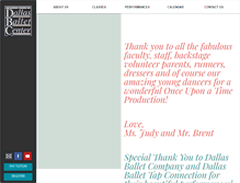 Tablet Screenshot of dallasballetcenter.com